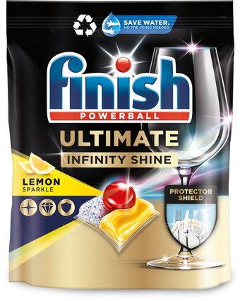 Finish ultimate infinity shine citroen vaatwastabletten - 80 capsules