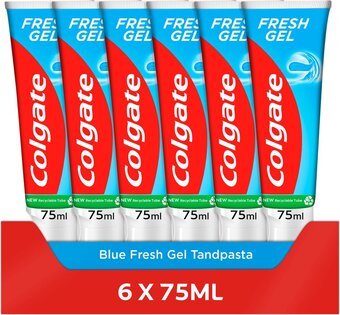 Bol.com Colgate fresh gel tandpasta 6 x 75ml - voordeelverpakking aanbieding