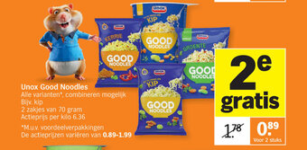 Albert Heijn Unox good noodles aanbieding