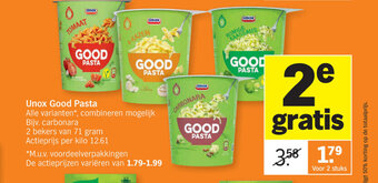 Albert Heijn Unox good pasta aanbieding