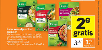 Albert Heijn Knorr wereldgerechten en mixen aanbieding