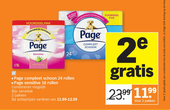 Albert Heijn Page compleet schoon 24 rollen aanbieding