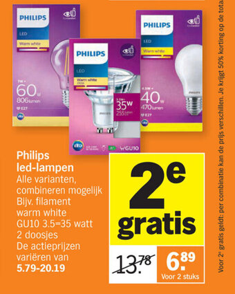 Albert Heijn Philips led-lampen aanbieding
