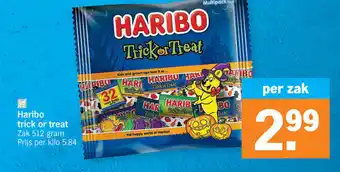 Albert Heijn Haribo trick or treat per zak aanbieding