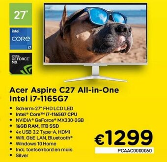 Acer Aspire C27 All-in-One Intel i7-1165G7