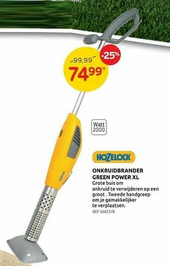 Brico Hozelock onkruidbrander green power xl aanbieding