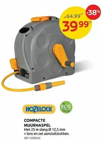 Compacte muurhaspel