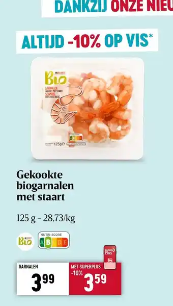 Gekookte Biogarnalen met staart 125 g
