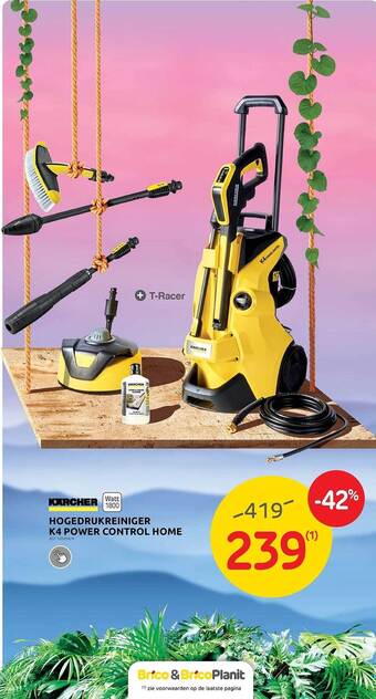 Brico Hogedrukreiniger k4 power control home aanbieding
