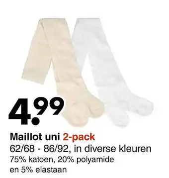 Maillot uni 2-pack