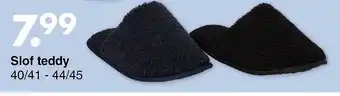 Wibra Slof teddy 40-41 - 44-45 aanbieding