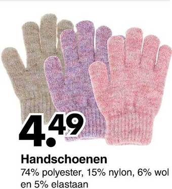 Wibra Handschoenen aanbieding