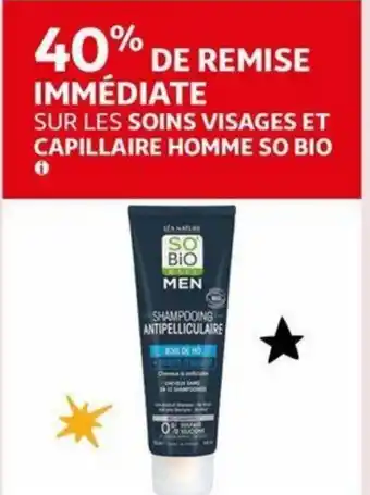 Auchan So'Bio Etic men shampooing antipelliculaire aanbieding