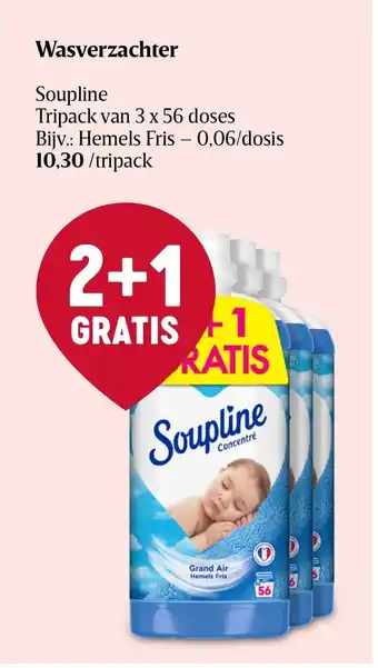 Soupline Wasverzachter Tripack van 3 x 56 doses