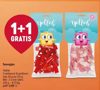 Delhaize Yolloh Snoepjes Van 20 g tot 135g aanbieding