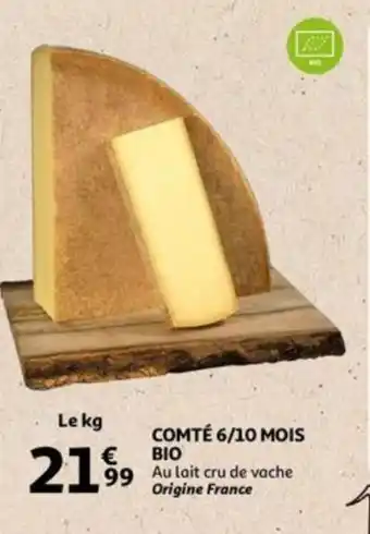 Auchan Bio comte 6/10 mois aanbieding
