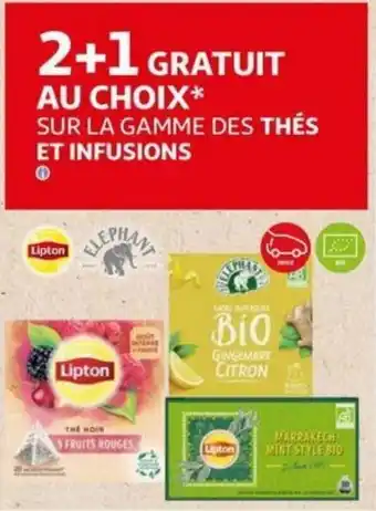 Auchan Lipton 5 fruits rouges 2+1 gratuit aanbieding