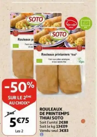 Soto rouleaux de printemps Thiai