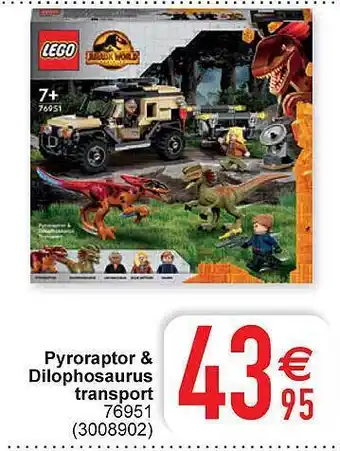 Pyroraptor & dilophosaurus transport