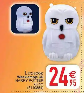 Cora Lexibook waaklampje 3d harry potter 20 cm aanbieding
