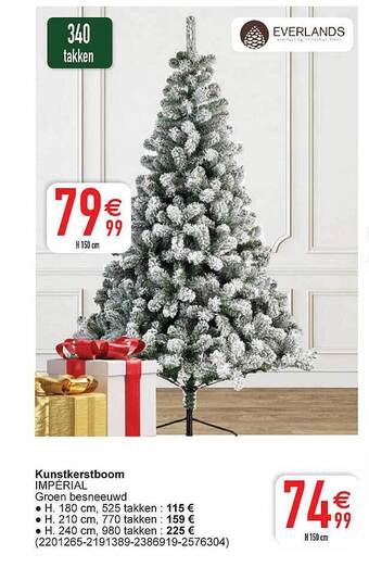 Cora Kunstkerstboom imperial aanbieding