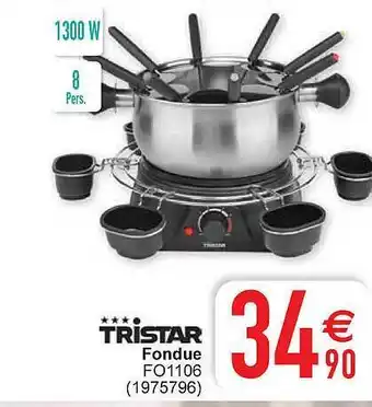 Cora Tristar fondue fo1106 aanbieding