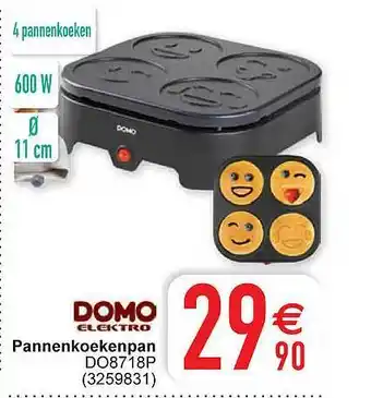 Cora Pannenkoekenpan domo elektro aanbieding