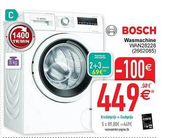 Cora Bosch wasmachine wan28228 aanbieding