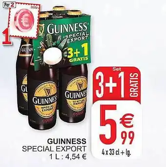 Guinness special export