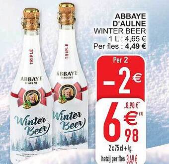Cora Abbaye d'aulne winter beer aanbieding