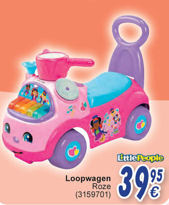 Cora Loopwagen Roze aanbieding