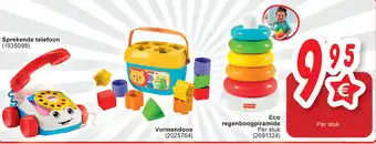 Cora Sprekende telefoon, Vormendoos, Eco regenboogpiramide aanbieding