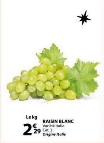 Auchan Raisin blanc aanbieding