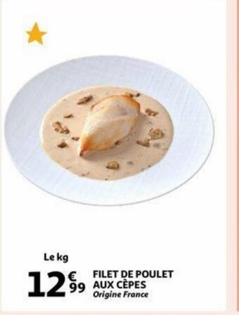 Auchan Filet de poulet aux cepes aanbieding