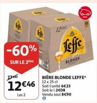 Auchan Biere blonde leffe aanbieding