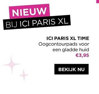 ICI PARIS XL Ici paris xl time oogcontourpads voor een gladde huid aanbieding