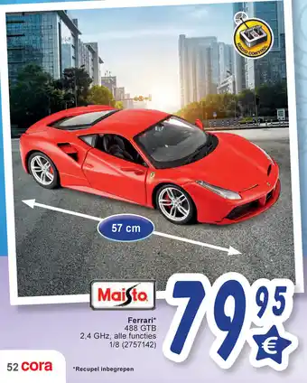 Cora Ferrari 488 GTB aanbieding