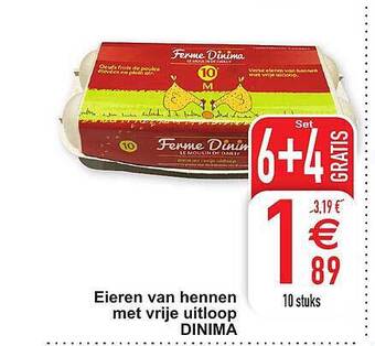 Cora Eieren van hennen met vrije uitloop dinima aanbieding