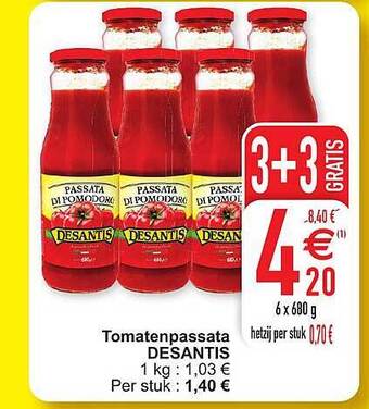 Cora Tomatenpassata desantis aanbieding