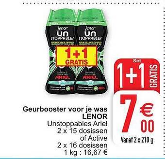 Cora Geurbooster voor je was lenor aanbieding