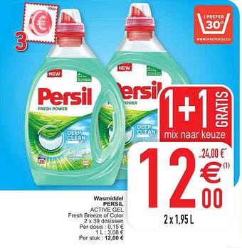 Cora Wasmiddel persil aanbieding