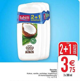 Cora Douche tahiti aanbieding
