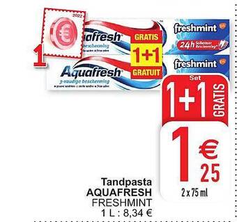 Cora Tandpasta aquafresh aanbieding