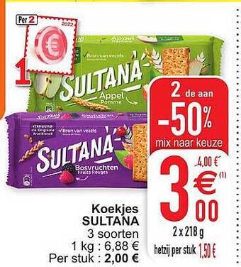 Cora Koekjes sultana aanbieding