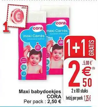 Cora Maxi babydoekjes aanbieding