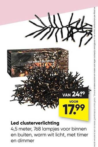 Big Bazar Led clusterverlichting aanbieding