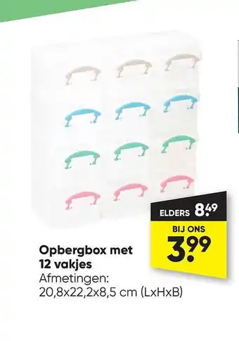 Opbergbox met 12 vakjes