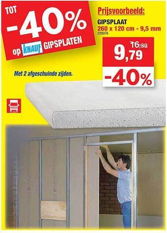 Hubo Gipsplaat aanbieding