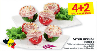 Intermarché Gevulde Tomaten of Paprika's aanbieding