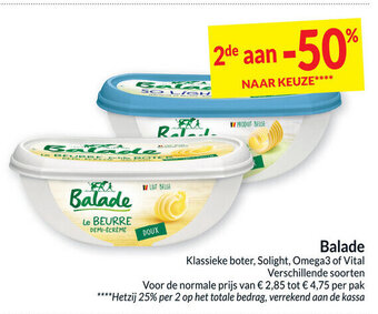 Intermarché Balade Klassieke boter, Solight, Omega3 of Vital aanbieding